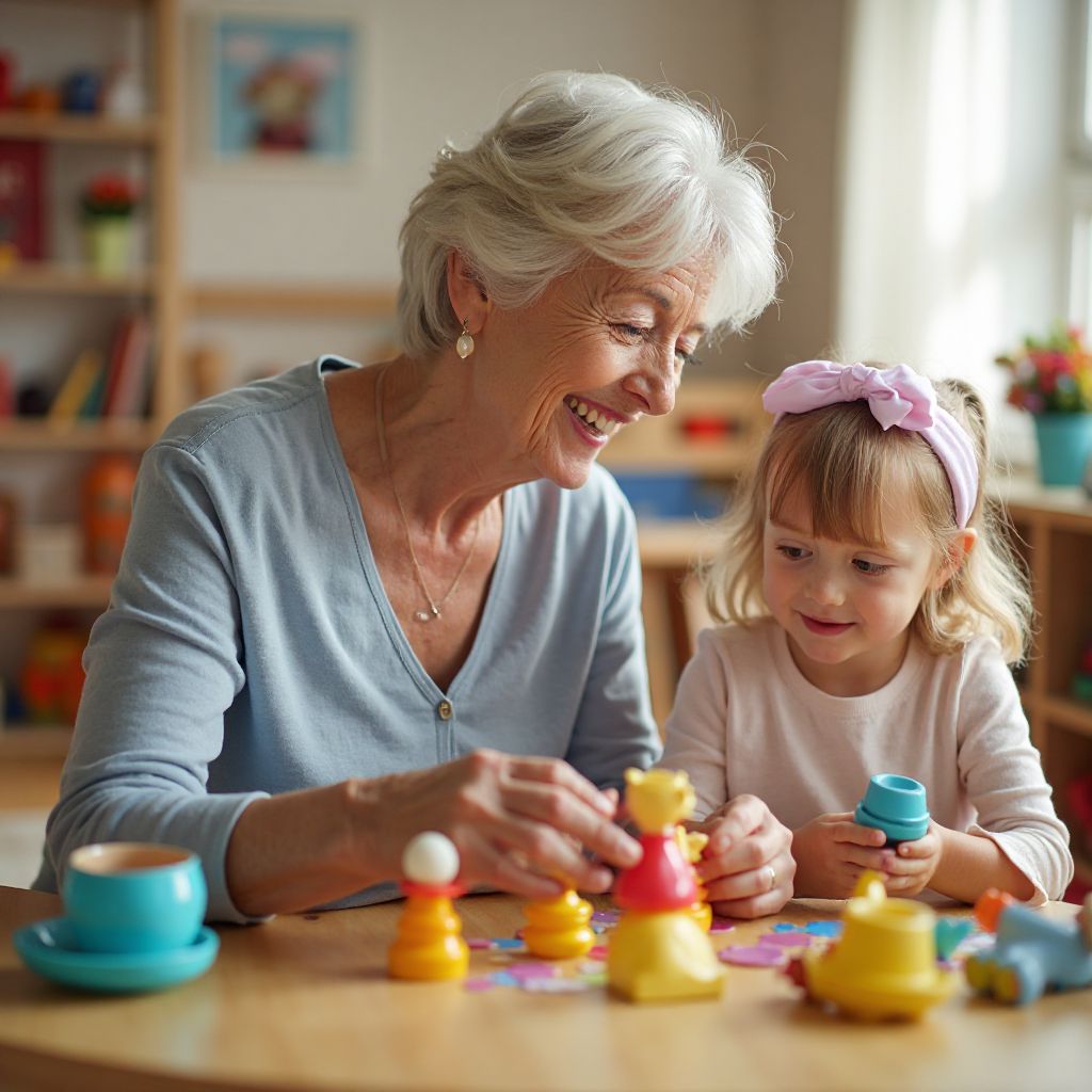 Amanda Foster, grandmother enjoying quality family time